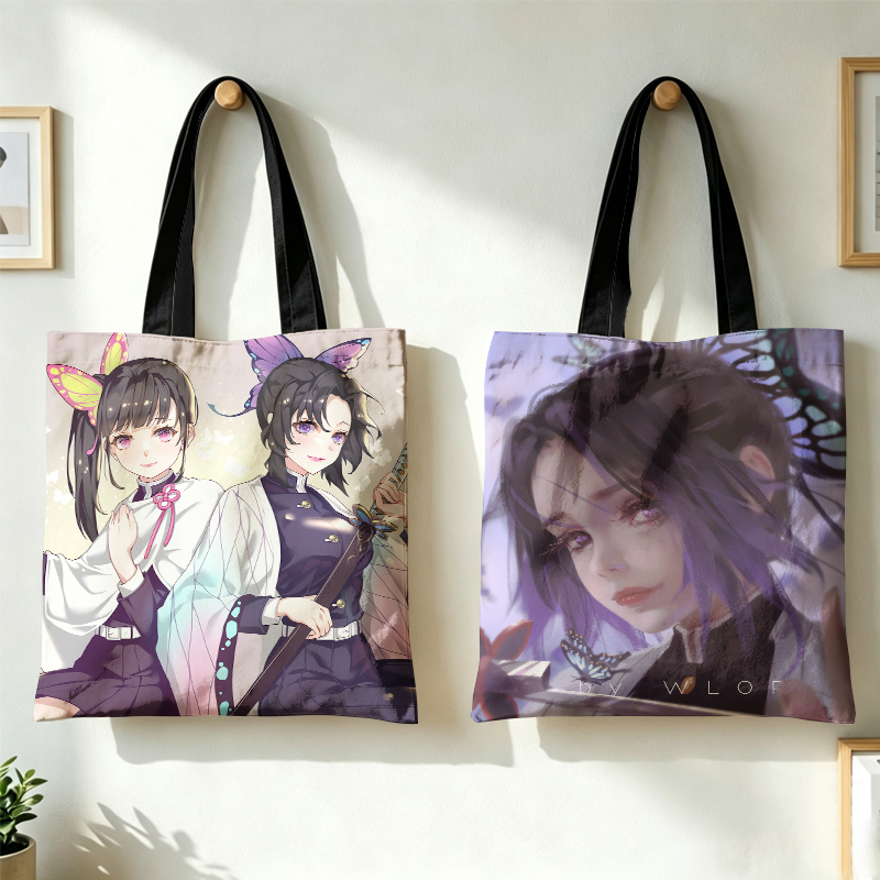 Canvas Tote Bag - حقيبة يد نسائية من Demon Slayer