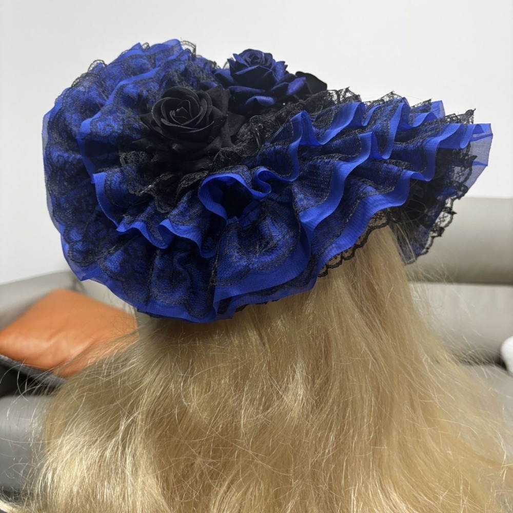 Women'S Fashion Victorian - قبعة لوليتا أصلية باللون الأسود والأحمر