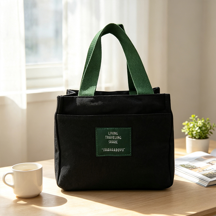 Canvas Tote Bag - حقيبة غداء صديقة للبيئة من القماش