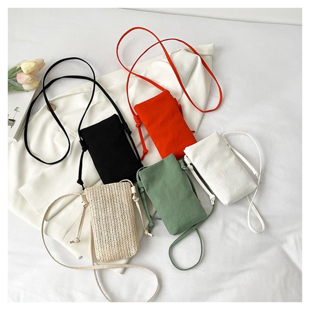 Canvas Tote Bag - حقيبة هاتف محمول قماشية متعددة الوظائف