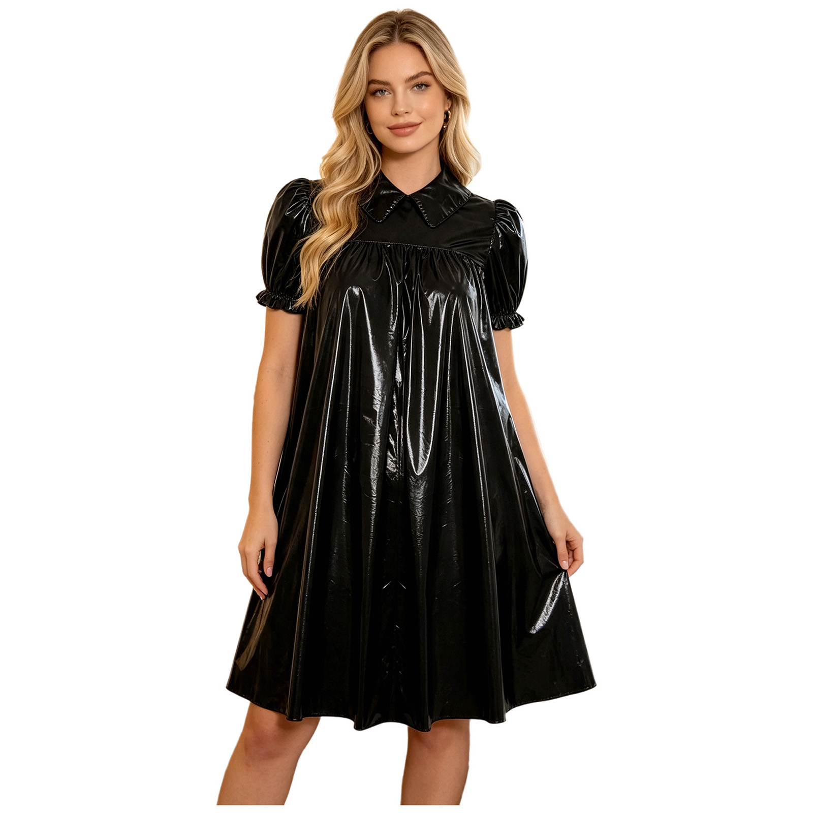فستان نسائي لامع من PVC مقاوم  - مراجعة Women'S Fashion Victorian وسعره