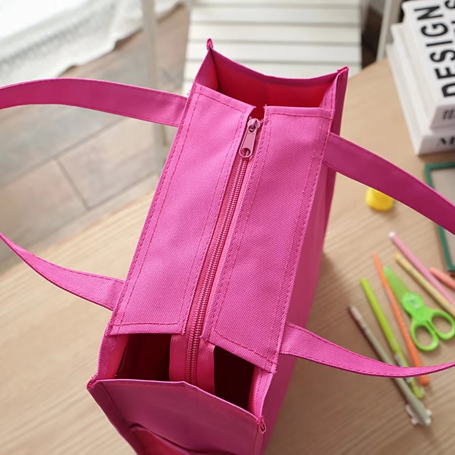 حقيبة غداء محمولة مقاومة للماء - مراجعة Canvas Tote Bag وسعره