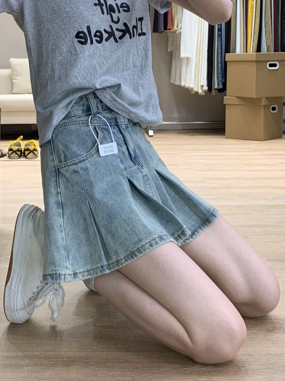 تنورة جينز نسائية عالية الخصر  - مراجعة Women Fashion Jeans وسعره
