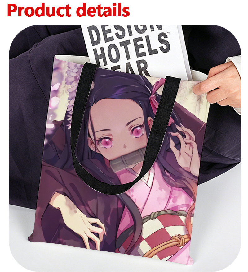 حقيبة يد نسائية من Demon Slaye - مراجعة Canvas Tote Bag وسعره