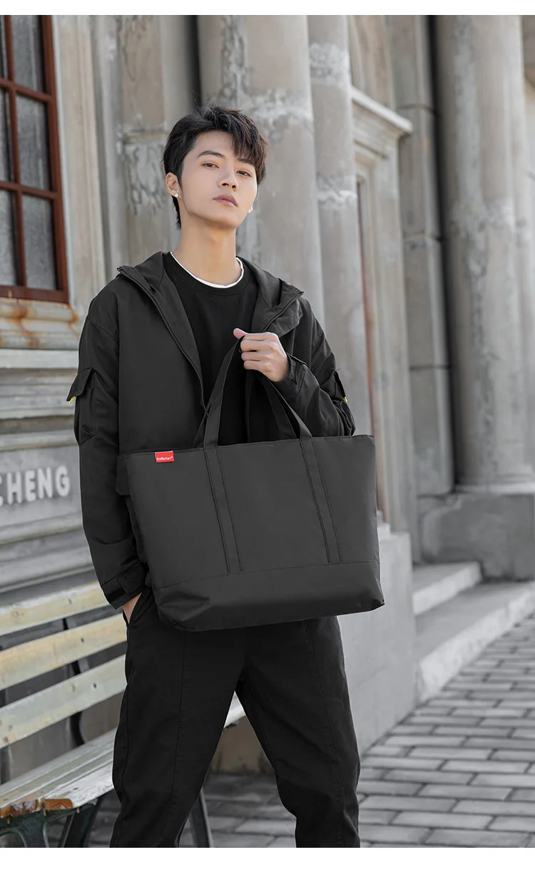 حقائب يد رجالية على الطراز الي - مراجعة Canvas Tote Bag وسعره