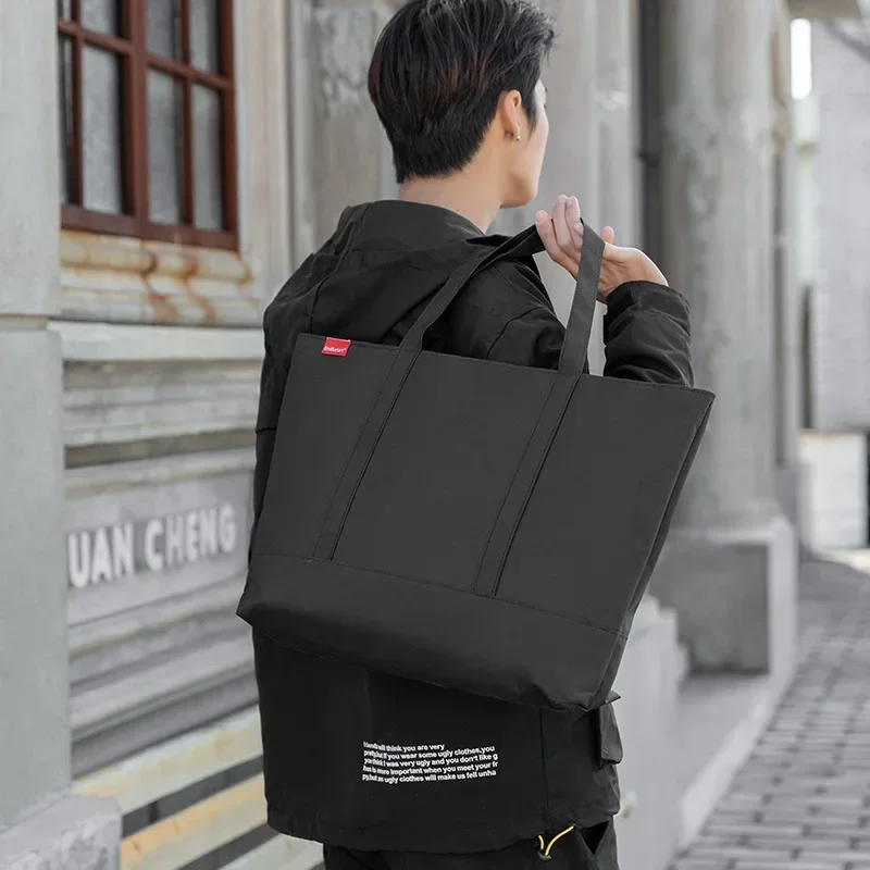 حقائب يد رجالية على الطراز الي - مراجعة Canvas Tote Bag وسعره