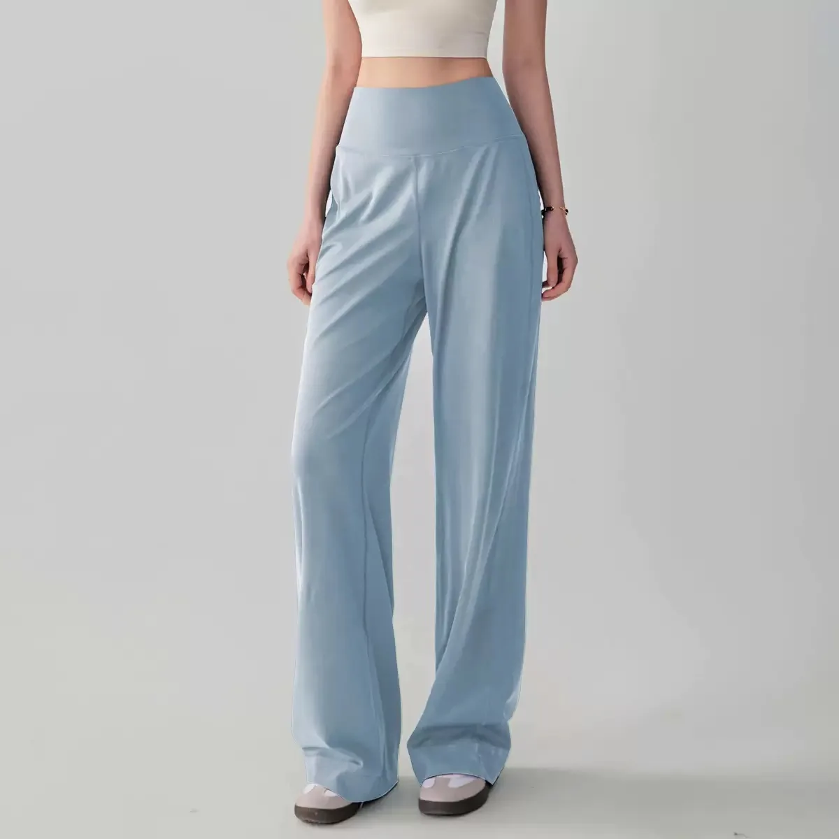 بنطلون رياضي نسائي فضفاض مستقي - مراجعة Women'S Fashion Trousers وسعره