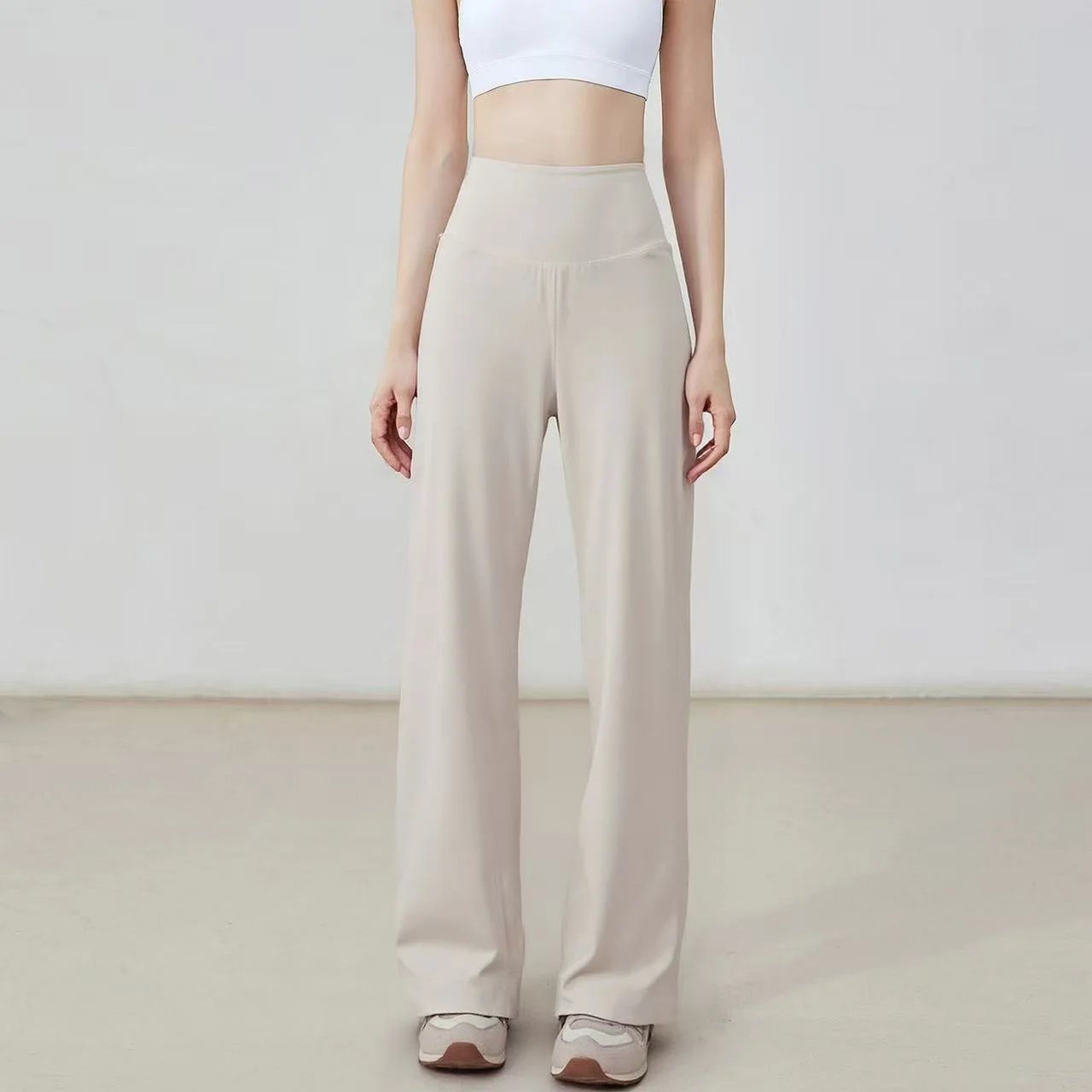 بنطلون رياضي نسائي فضفاض مستقي - مراجعة Women'S Fashion Trousers وسعره