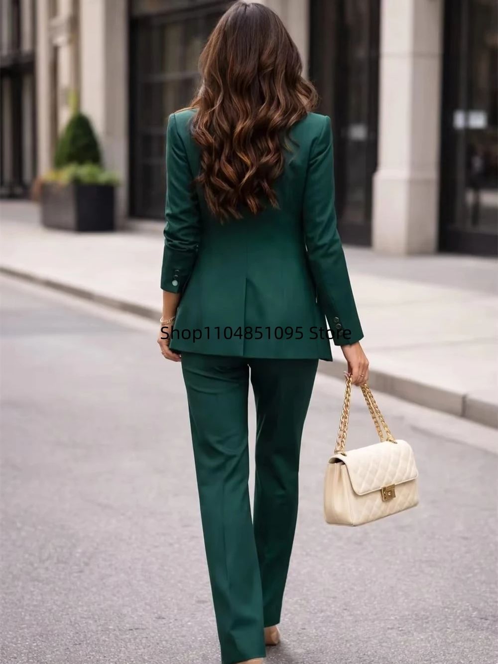 بدلة نسائية رسمية خضراء من 3 ق - مراجعة Women'S Fashion Vest Tops وسعره