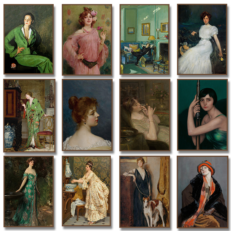 لوحة فنية تصور نساء من عصر الن - مراجعة Women'S Fashion Victorian وسعره