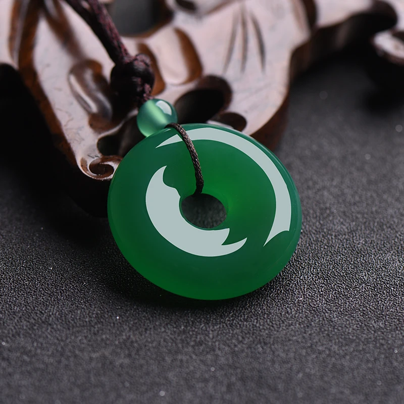 قلادة اليشم الطبيعية على شكل د - مراجعة Women'S Fashion Jewellery وسعره