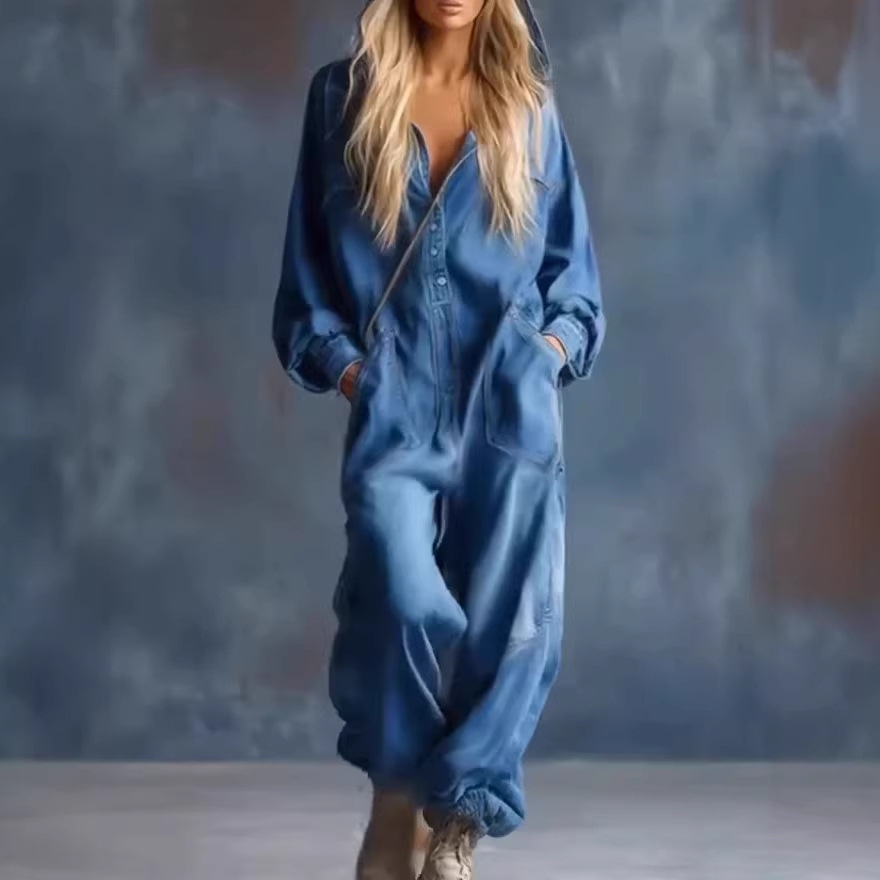 جمبسوت نسائي قطعة واحدة بأكمام - مراجعة Women'S Fashion Trousers وسعره