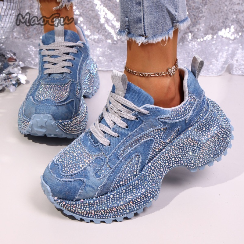 موضة حجر الراين المرأة أحذية ر - مراجعة Women'S Fashion Gym Shoes وسعره