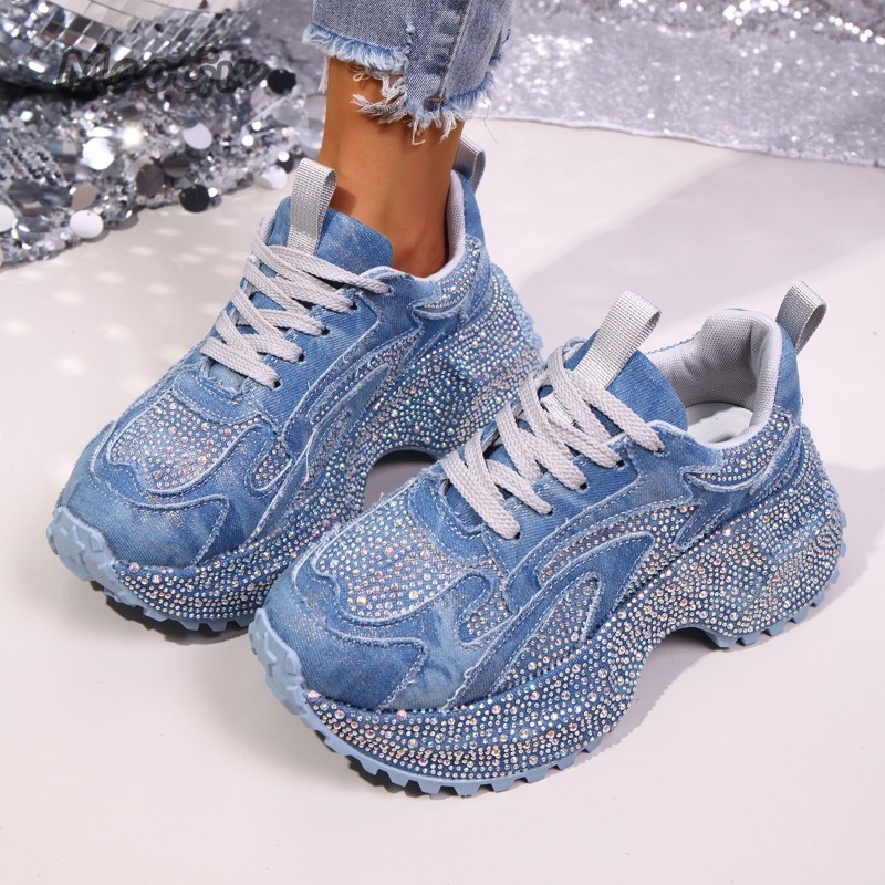 موضة حجر الراين المرأة أحذية ر - مراجعة Women'S Fashion Gym Shoes وسعره