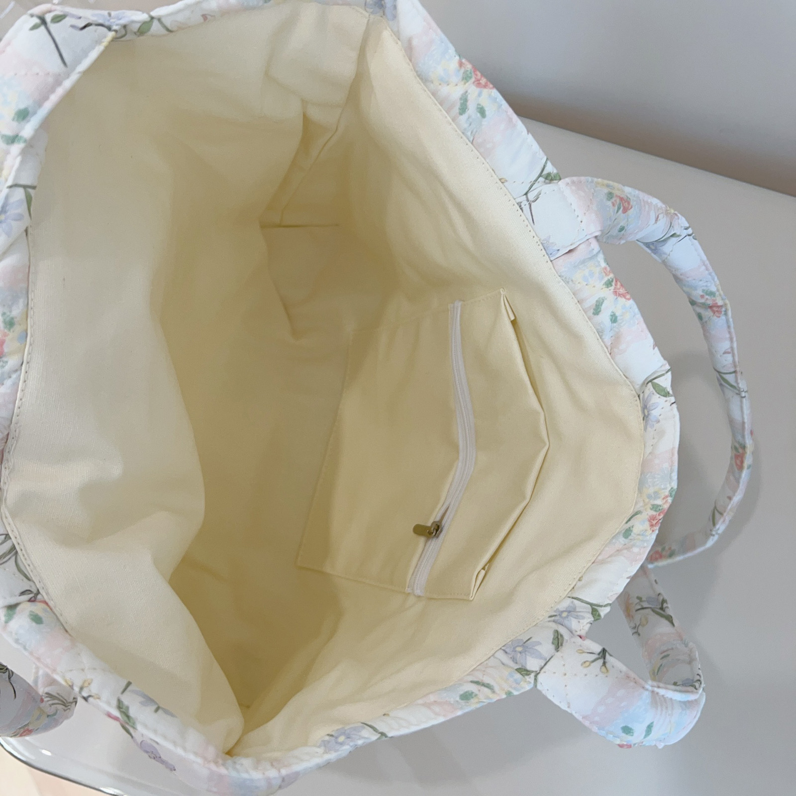 حقيبة يد نسائية فرنسية مزخرفة  - مراجعة Canvas Tote Bag وسعره