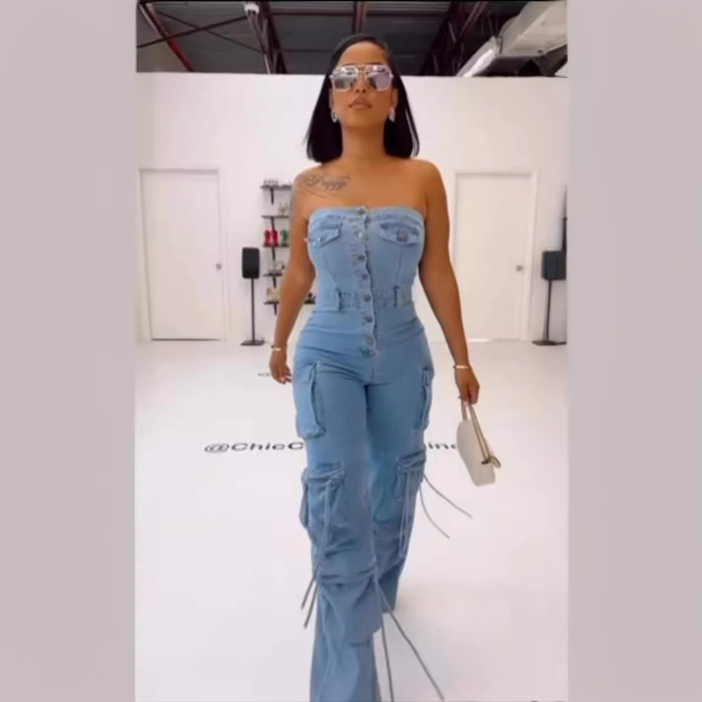جمبسوت حريمي بدون حمالات قطعة  - مراجعة Mom Jeans Women وسعره
