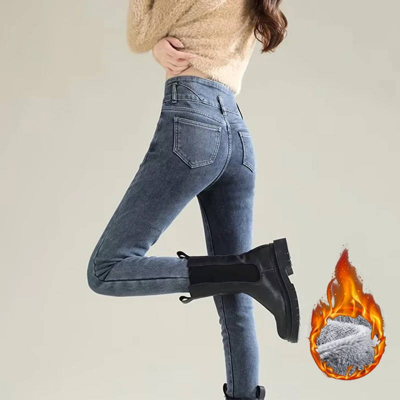 الشتاء سيدة شيك أفخم الحرارية  - مراجعة Women'S Fashion Trousers وسعره
