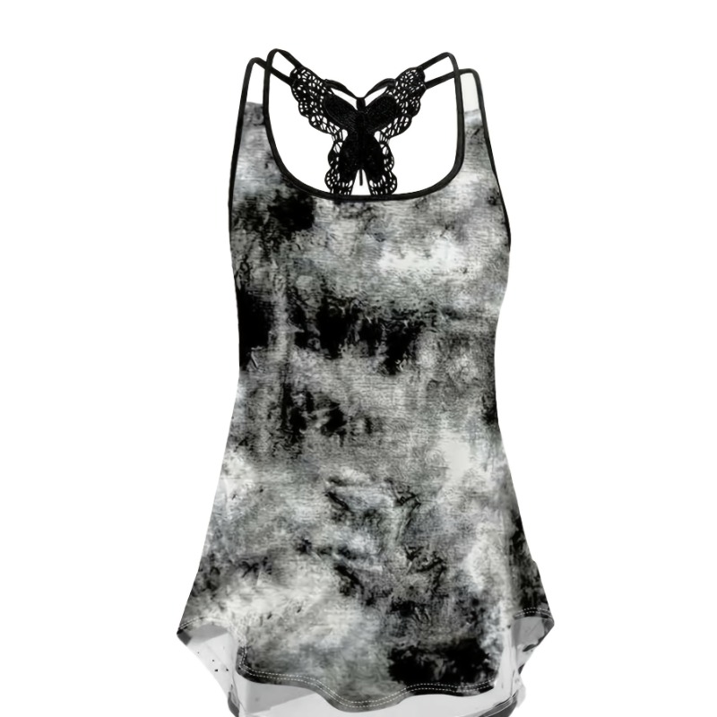 حجم كبير 1XL-5XL طباعة تانك ال - مراجعة Women'S Fashion Vest Tops وسعره