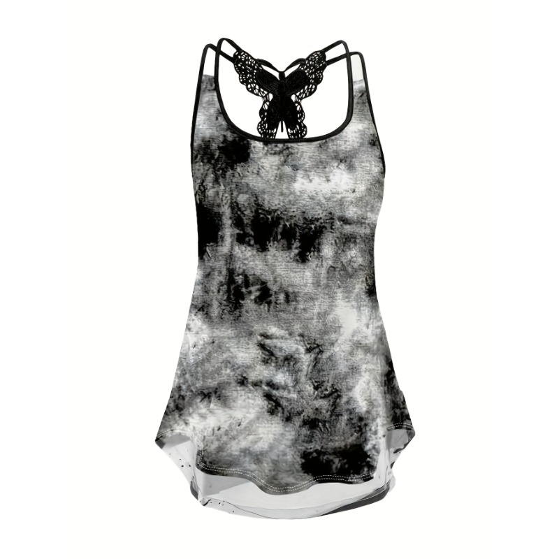 حجم كبير 1XL-5XL طباعة تانك ال - مراجعة Women'S Fashion Vest Tops وسعره