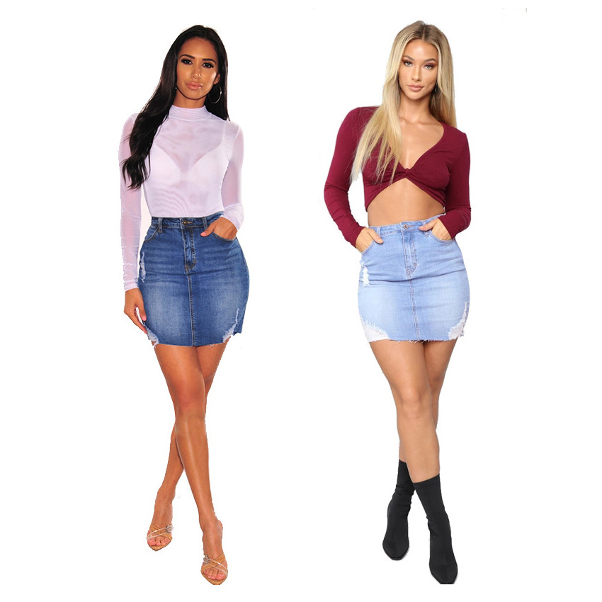 تنانير جينز قصيرة للنساء بتصمي - مراجعة Women Fashion Jeans وسعره