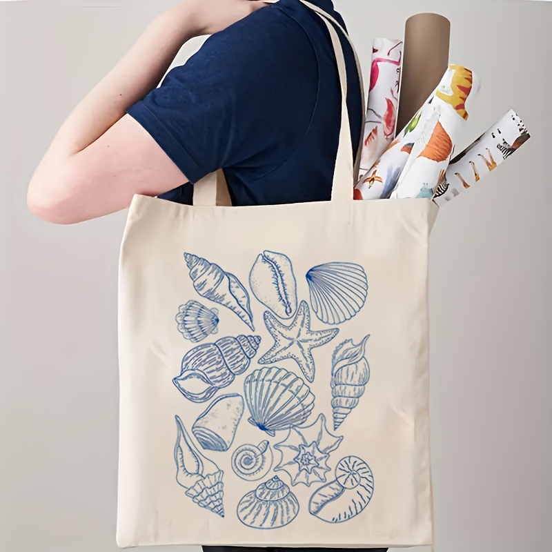 حقيبة يد نسائية قماشية بنمط نج - مراجعة Canvas Tote Bag وسعره