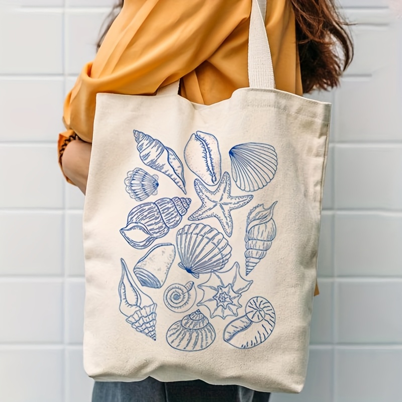 حقيبة يد نسائية قماشية بنمط نج - مراجعة Canvas Tote Bag وسعره