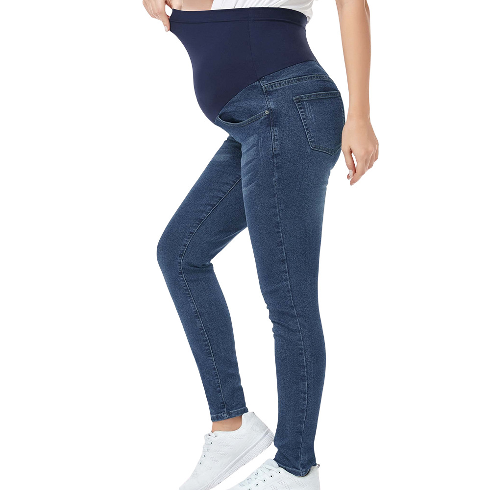 جينز حمل بخصر عالٍ ضيق للخريف  - مراجعة Mom Jeans Women وسعره
