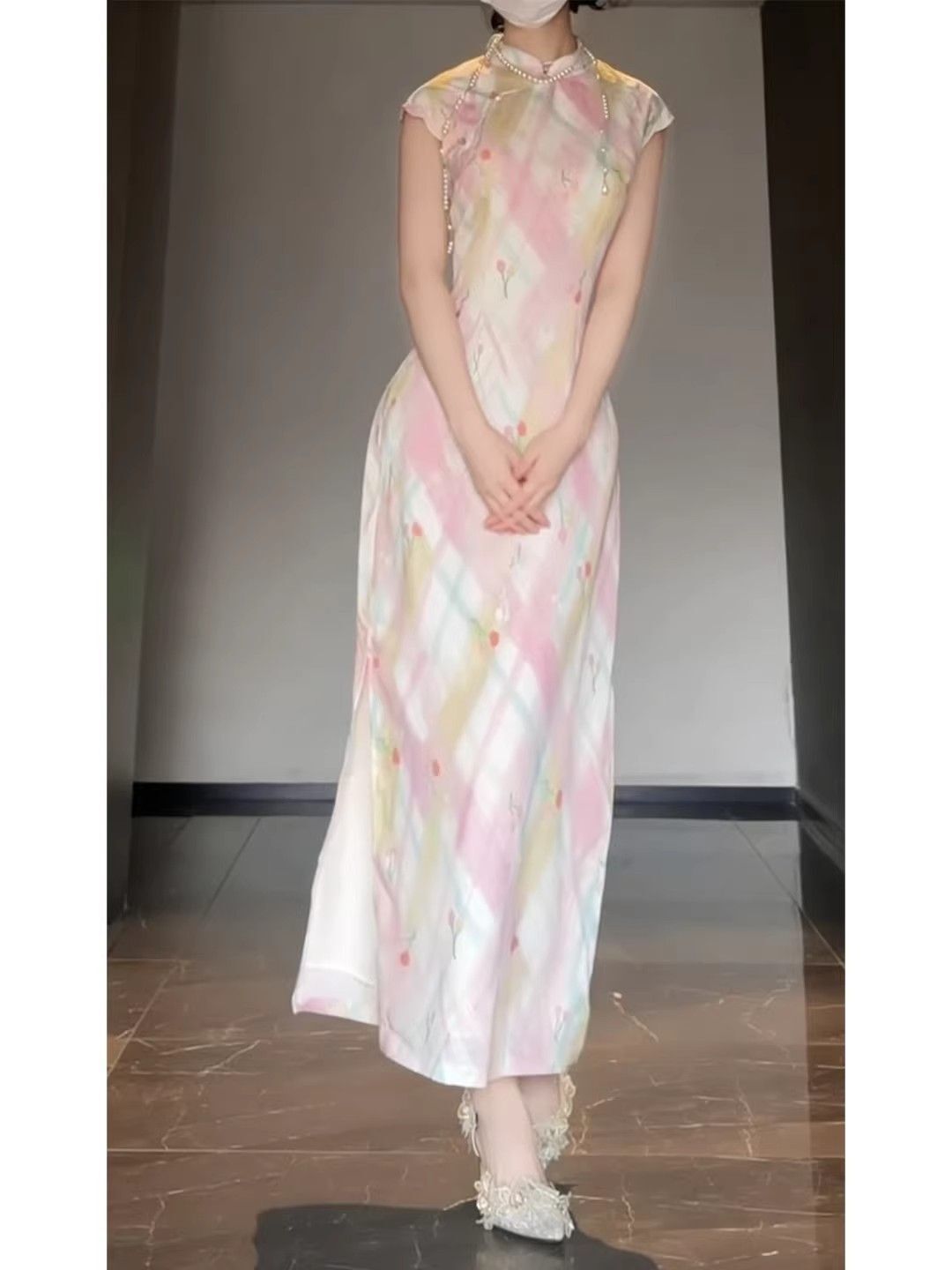 فستان شيونغسام صيني الطراز عصر - مراجعة Floral Summer Dress وسعره